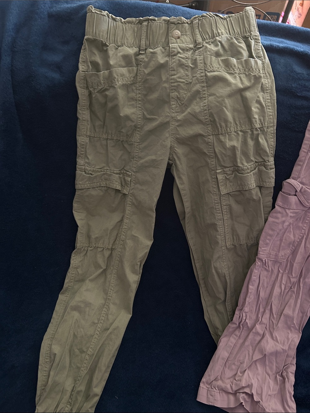 Sonoma Olive Green Kids Cargo Shorts with Elastic Waist